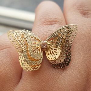 NWOT Gold Butterfly Ring